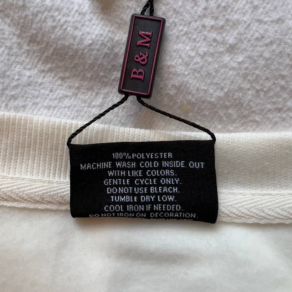 Bleeker & Mercer Cream Embroidered Teddy Bear PullOver Crew Neck Sweater NWT- XL - Picture 6 of 12